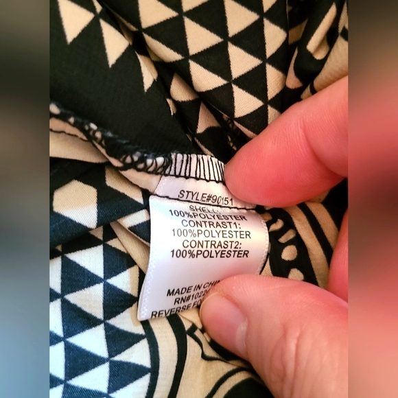 Under Skies Halter Style Silky Asymmetrical Hem Dress Size Large Orange & Black - Picture 6 of 8